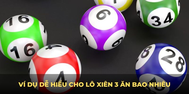 Ví dụ dễ hiểu cho lô xiên 3 ăn bao nhiêu